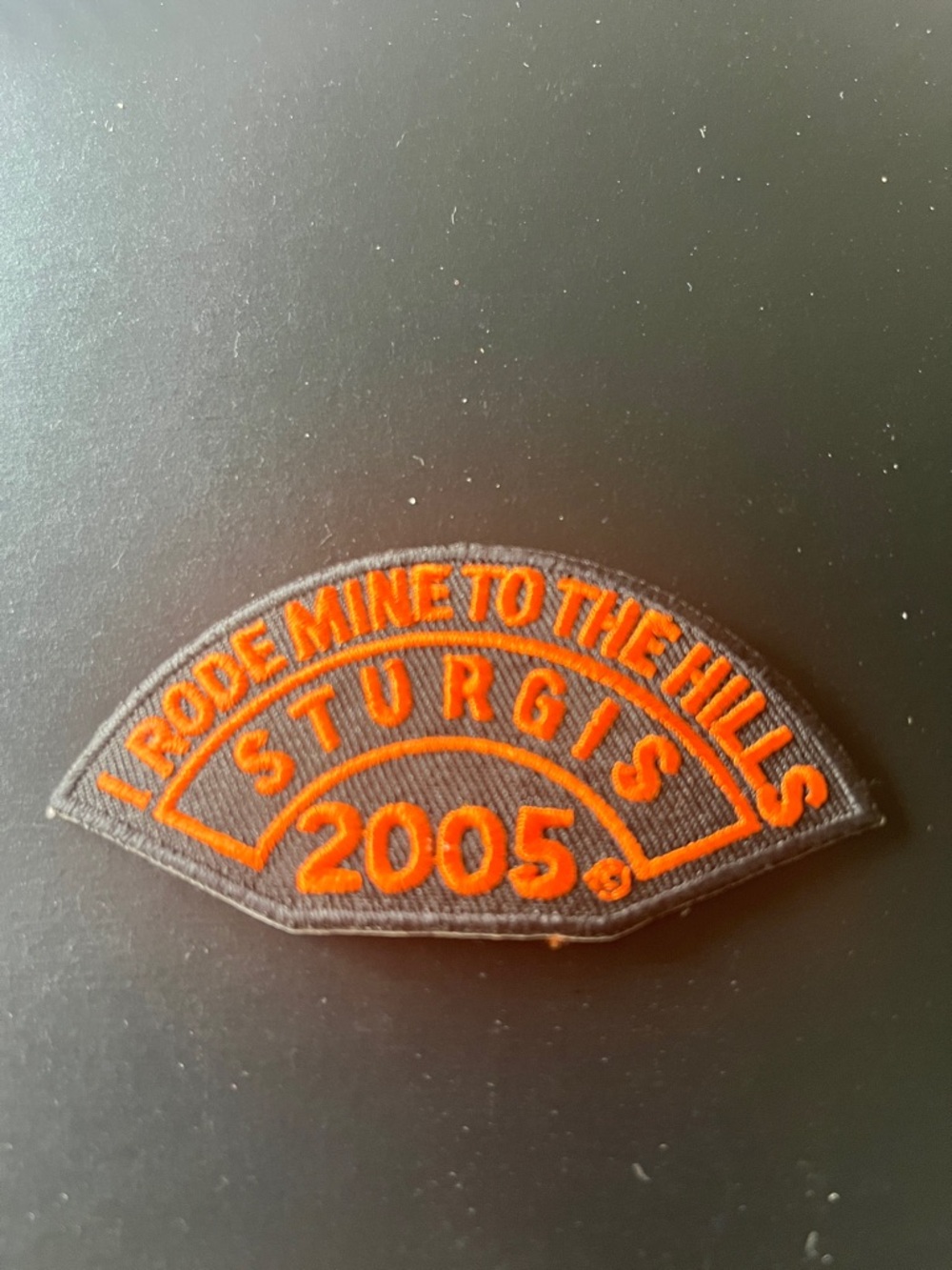 Harley-Davidson Black and Orange Sturgis 2005 Embroidered Patch